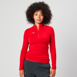 Altra CORE MERINO WOOL 1/2 ZIP Naisten Topit Punainen | Suomi AL2165S68