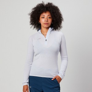 Altra CORE MERINO WOOL 1/2 ZIP Naisten Topit Vaaleansininen | Suomi AL1862F62