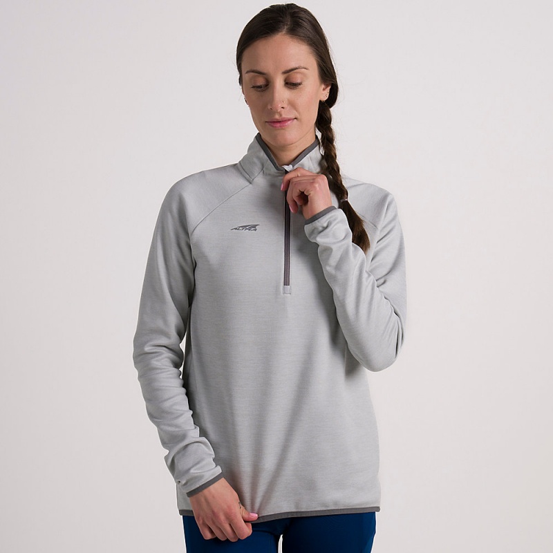 Altra CORE 1/2 ZIP Naisten Villapusero Harmaat | Suomi AL8935N91