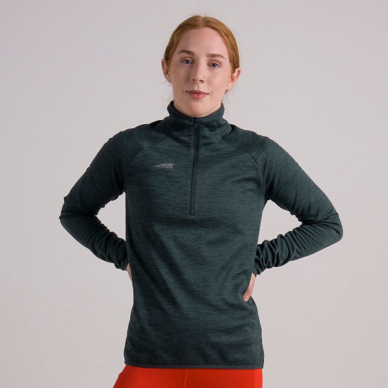 Altra CORE 1/2 ZIP Naisten Villapusero Vihreä | Suomi AL0391M04