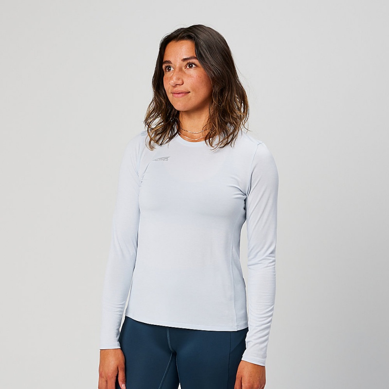 Altra CORE LONG SLEEVE Naisten T-Paita Vaaleansininen | Suomi AL3480Q08