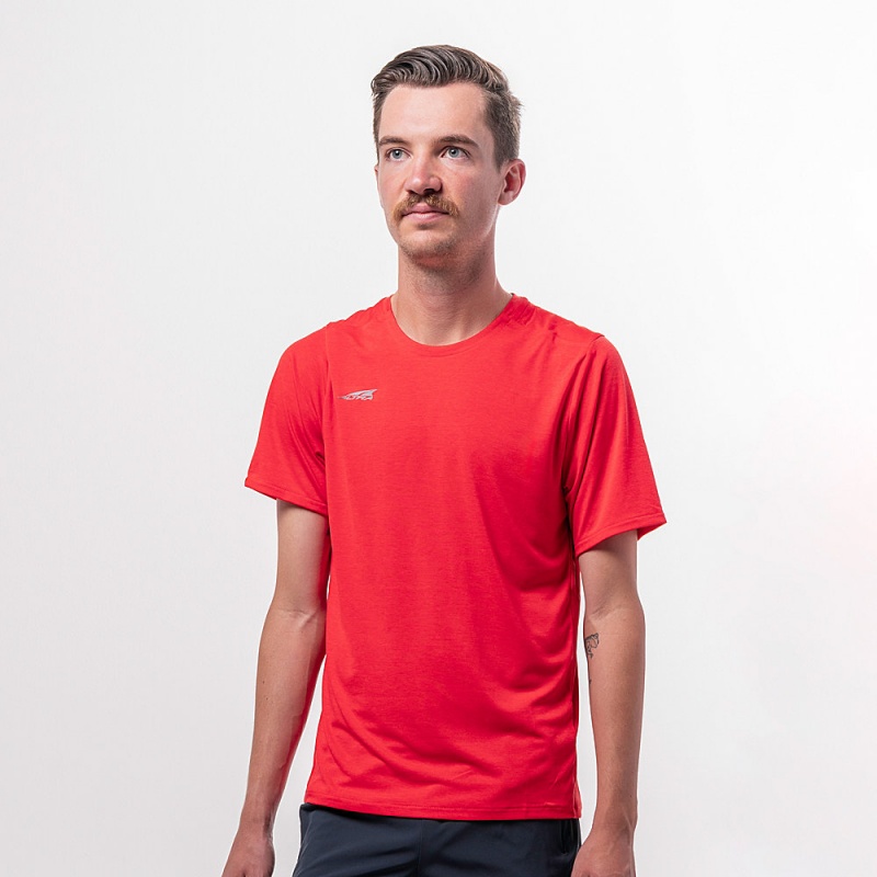 Altra CORE SHORT SLEEVE TEE Miesten T-Paita Punainen | Suomi AL3786E84