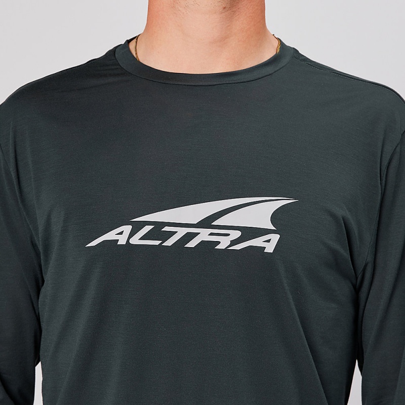 Altra EVERYDAY PERFORMANCE LONG SLEEVE Miesten T-Paita Mustat | Suomi AL4213Y51