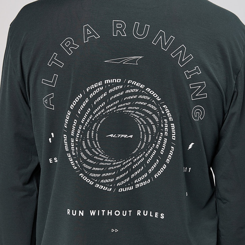 Altra EVERYDAY PERFORMANCE LONG SLEEVE Miesten T-Paita Mustat | Suomi AL4213Y51