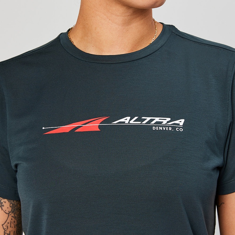 Altra EVERYDAY PERFORMANCE SHORT SLEEVE Naisten T-Paita Mustat | Suomi AL7468V74