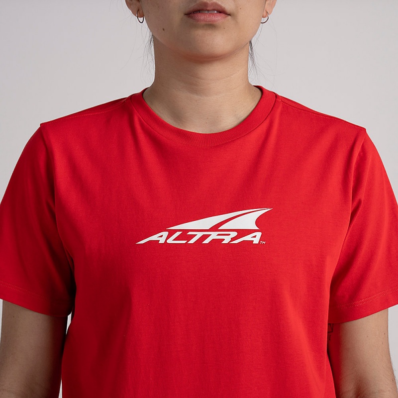 Altra EVERYDAY RECYCLED TEE Naisten T-Paita Punainen | Suomi AL0618G57