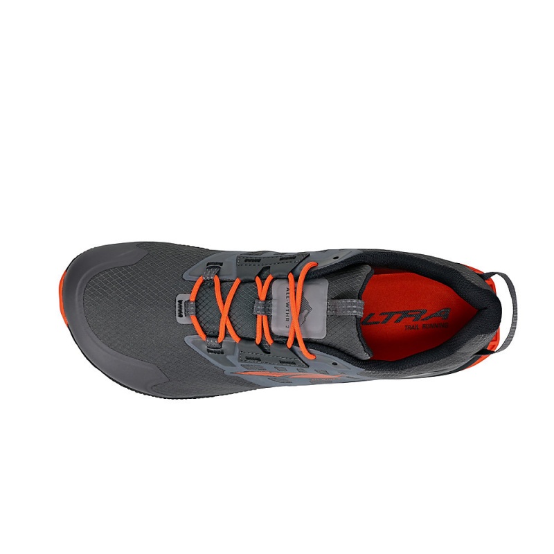 Altra LONE PEAK ALL-WTHR LOW 2 Miesten Vaelluskengät Harmaat Oranssi | Suomi AL2498X57