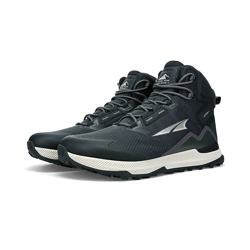 Altra LONE PEAK ALL-WTHR MID 2 Miesten Vaellussaappaat Mustat | Suomi AL5394J12