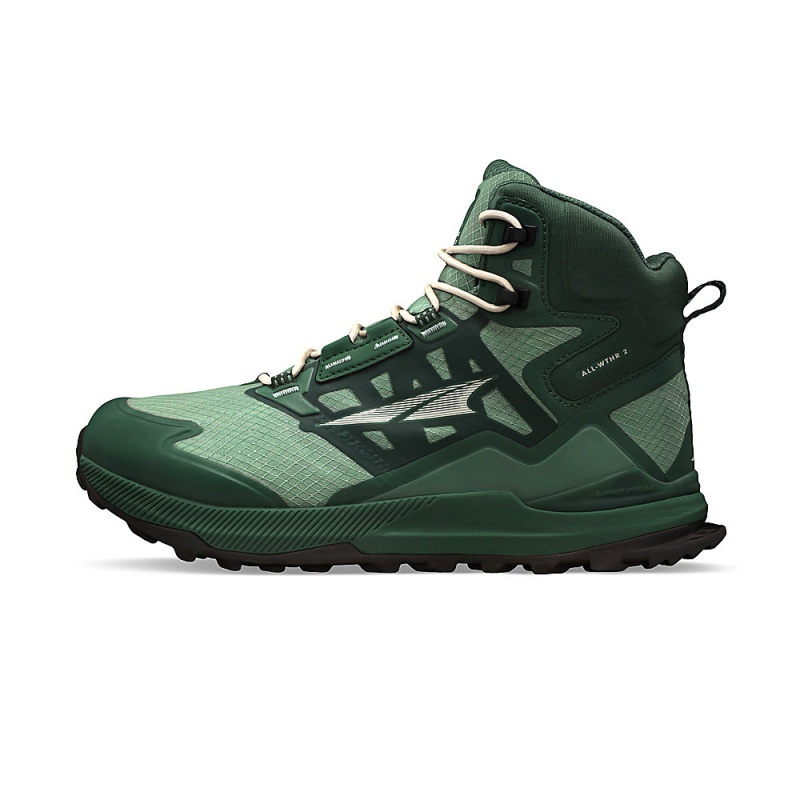 Altra LONE PEAK ALL-WTHR MID 2 Naisten Vaellussaappaat Vihreä | Suomi AL2563C26