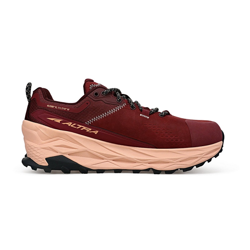 Altra OLYMPUS 5 HIKE LOW GTX Naisten Vaelluskengät Viininpunainen | Suomi AL1568G69